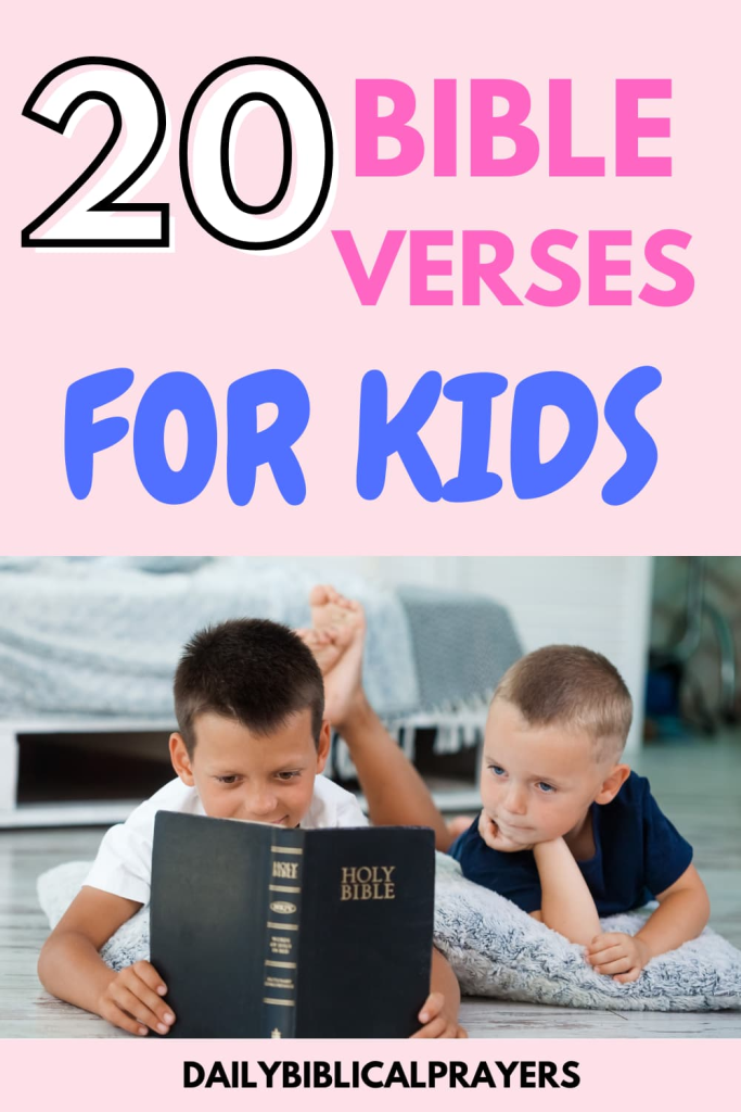 Short bible verses for kids