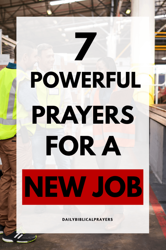 Prayer for new job