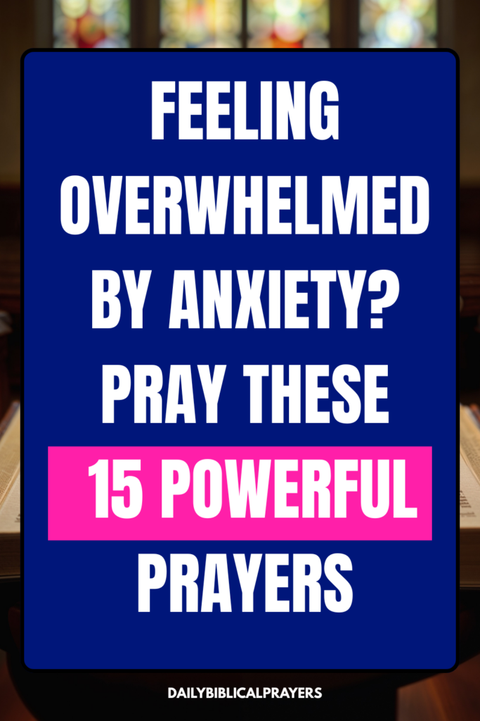 Prayer for Anxiety and overthinking 